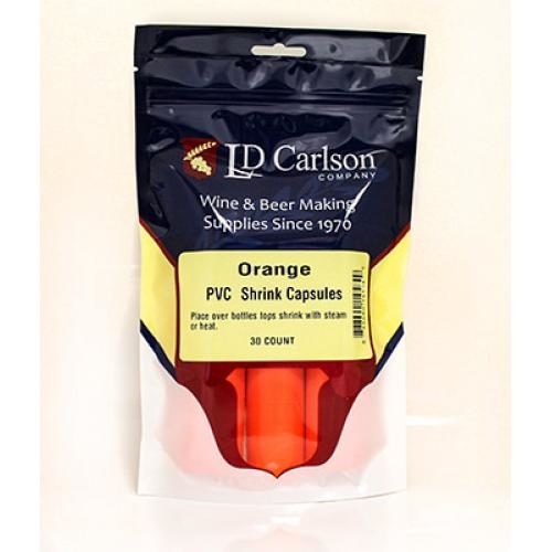 Orange PVC Shrink Capsules