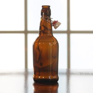 16 oz Amber EZ Cap Bottles - 12/Case