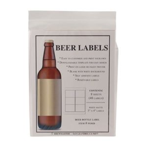 Beer Bottle Labels - 48 pack
