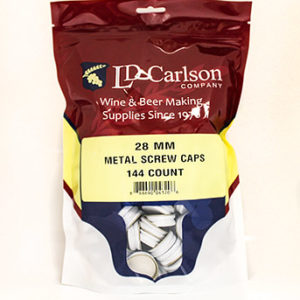 28 mm Metal Screw Cap 144 ct Bag